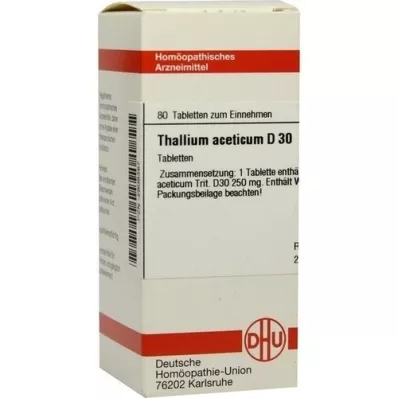 THALLIUM ACETICUM D 30 tablets, 80 pc