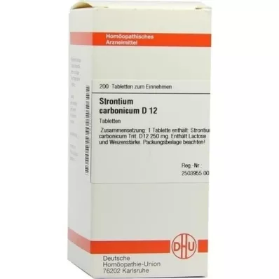 STRONTIUM CARBONICUM D 12 tablets, 200 pc