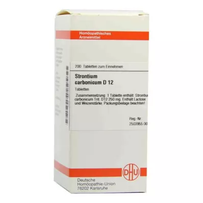 STRONTIUM CARBONICUM D 12 tablets, 200 pc