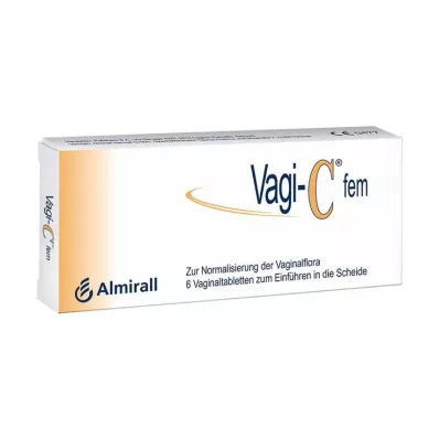VAGI C Fem vaginal tablets, 6 pcs