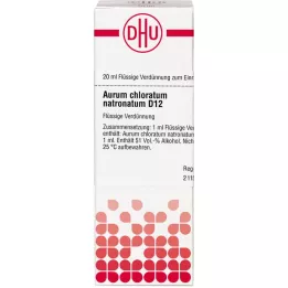 AURUM CHLORATUM NATRONATUM D 12 Dilution, 20 ml