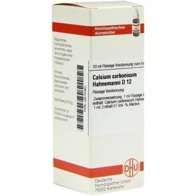 CALCIUM CARBONICUM Hahnemanni D 12 Dilution, 20 ml