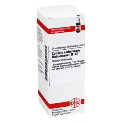 CALCIUM CARBONICUM Hahnemanni D 12 Dilution, 20 ml CALCIUM CARBONICUM Hahnemanni D 12 Dilution, 20 ml