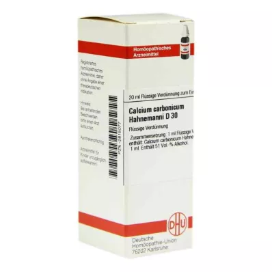 CALCIUM CARBONICUM Hahnemanni D 30 Dilution, 20 ml CALCIUM CARBONICUM Hahnemanni D 30 Dilution, 20 ml