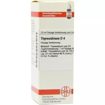 THYREOIDINUM D 4 dilution, 20 ml