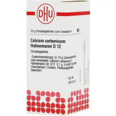CALCIUM CARBONICUM Hahnemanni D 12 globules, 10 g