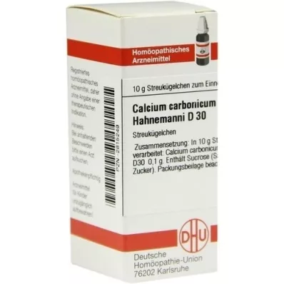 CALCIUM CARBONICUM Hahnemanni D 30 globules, 10 g
