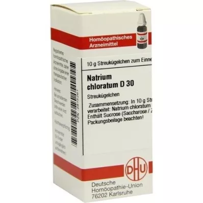 NATRIUM CHLORATUM D 30 globules, 10 g