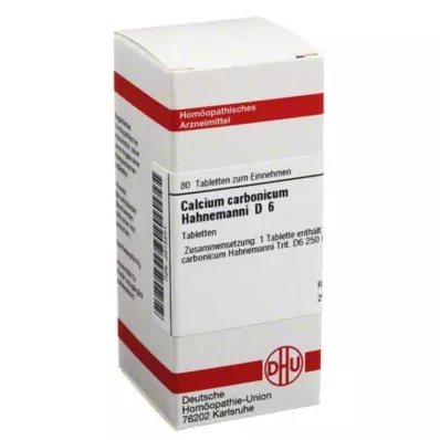 CALCIUM CARBONICUM Hahnemanni D 6 Tablets, 80 pcs