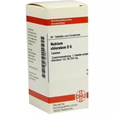 NATRIUM CHLORATUM D 6 tablets, 80 pc