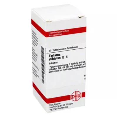 TARTARUS STIBIATUS D 4 tablets, 80 pc TARTARUS STIBIATUS D 4 tablets, 80 pc