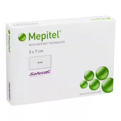 MEPITEL Silicone mesh dressing 5x7 cm sterile, 5 pcs MEPITEL Silicone mesh dressing 5x7 cm sterile, 5 pcs