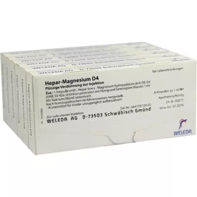 HEPAR MAGNESIUM D 4 Ampoules, 48X1 ml