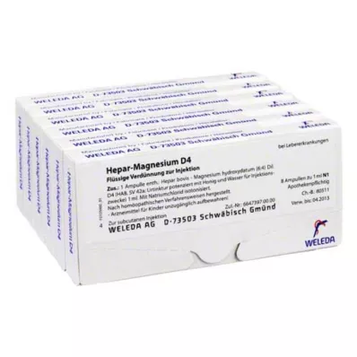 HEPAR MAGNESIUM D 4 Ampoules, 48X1 ml HEPAR MAGNESIUM D 4 Ampoules, 48X1 ml