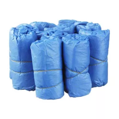ÜBERSCHUHE Disposable plastic blue, 100 pcs