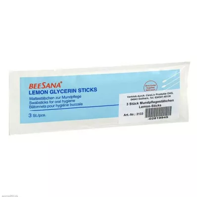 MUNDPFLEGESTÄBCHEN Lemon Sticks, 3 pcs MUNDPFLEGESTÄBCHEN Lemon Sticks, 3 pcs