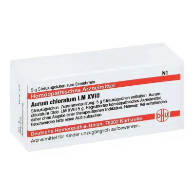 AURUM CHLORATUM LM XVIII Globules, 5 g