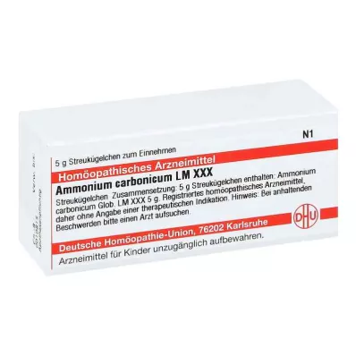 AMMONIUM CARBONICUM LM XXX Globules, 5 g AMMONIUM CARBONICUM LM XXX Globules, 5 g