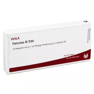 PANCREAS GL D 30 Ampoules, 10X1 ml PANCREAS GL D 30 Ampoules, 10X1 ml