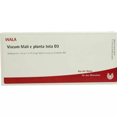 VISCUM MALI e planta tota D 3 Ampoules, 10X1 ml VISCUM MALI e planta tota D 3 Ampoules, 10X1 ml