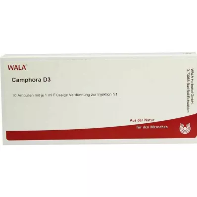 CAMPHORA D 3 Ampoules, 10X1 ml CAMPHORA D 3 Ampoules, 10X1 ml