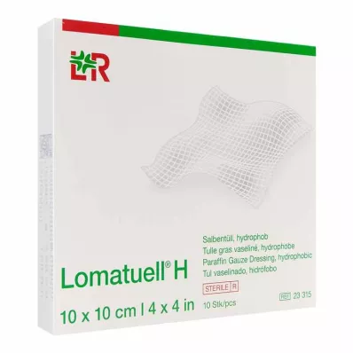 LOMATUELL H Ointment tulle 10x10 cm sterile, 10 pcs LOMATUELL H Ointment tulle 10x10 cm sterile, 10 pcs