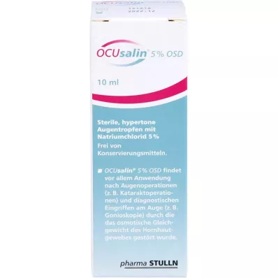OCUSALIN 5% OSD Eye drops, 1X10 ml
