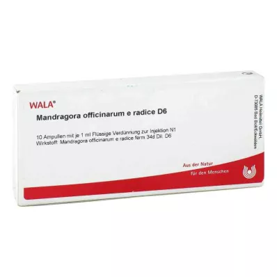 MANDRAGORA OFFICINARIUM e radice D 6 Ampoules, 10X1 ml