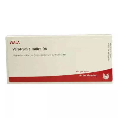 VERATRUM E radice D 4 Ampoules, 10X1 ml