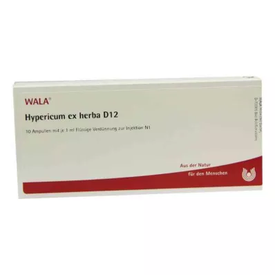 HYPERICUM EX Herba D 12 Ampoules, 10X1 ml HYPERICUM EX Herba D 12 Ampoules, 10X1 ml