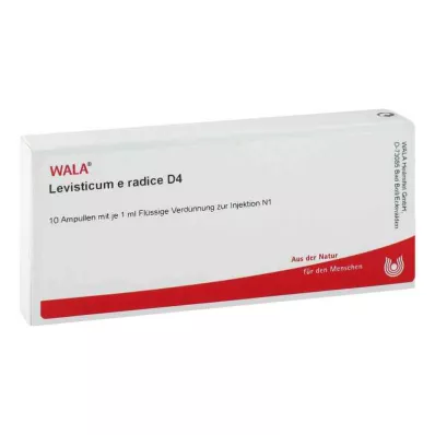 LEVISTICUM E radice D 4 Ampoules, 10X1 ml LEVISTICUM E radice D 4 Ampoules, 10X1 ml