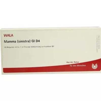 MAMMA SINISTRA GL D 4 Ampoules, 10X1 ml MAMMA SINISTRA GL D 4 Ampoules, 10X1 ml