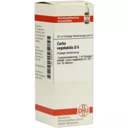 CARBO VEGETABILIS D 6 Dilution, 20 ml