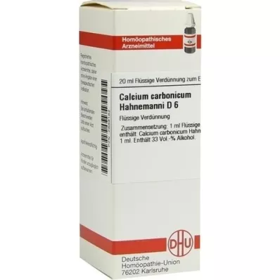 CALCIUM CARBONICUM Hahnemanni D 6 Dilution, 20 ml
