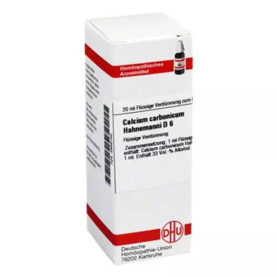 CALCIUM CARBONICUM Hahnemanni D 6 Dilution, 20 ml