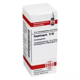 STAPHISAGRIA D 30 globules, 10 g