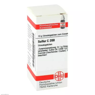 SULFUR C 200 globules, 10 g SULFUR C 200 globules, 10 g