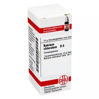 NATRIUM CHLORATUM D 6 globules, 10 g NATRIUM CHLORATUM D 6 globules, 10 g