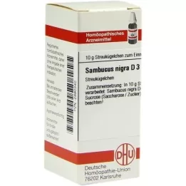 SAMBUCUS NIGRA D 3 globules, 10 g