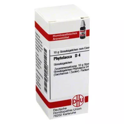 PHYTOLACCA D 4 globules, 10 g PHYTOLACCA D 4 globules, 10 g