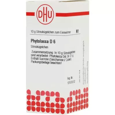 PHYTOLACCA D 6 globules, 10 g