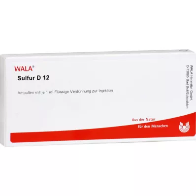 SULFUR D 12 Ampoules, 10X1 ml