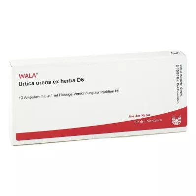 URTICA URENS EX Herba D 6 Ampoules, 10X1 ml URTICA URENS EX Herba D 6 Ampoules, 10X1 ml