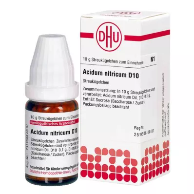 ACIDUM NITRICUM D 10 globules, 10 g