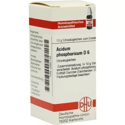 ACIDUM PHOSPHORICUM D 6 globules, 10 g