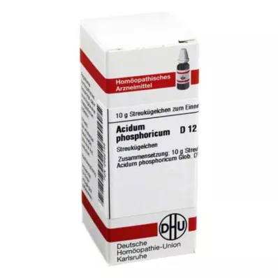 ACIDUM PHOSPHORICUM D 12 globules, 10 g ACIDUM PHOSPHORICUM D 12 globules, 10 g