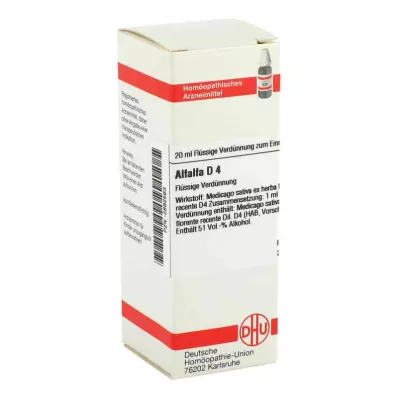 ALFALFA D 4 dilution, 20 ml ALFALFA D 4 dilution, 20 ml