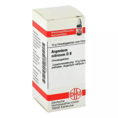 ARGENTUM NITRICUM D 8 globules, 10 g ARGENTUM NITRICUM D 8 globules, 10 g