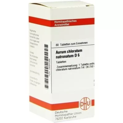 AURUM CHLORATUM NATRONATUM D 6 tablets, 80 pc