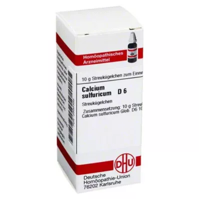 CALCIUM SULFURICUM D 6 globules, 10 g